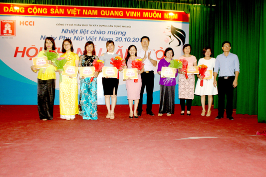 Hội thi “Nấu ăn giỏi và tỉa cắm hoa nghệ thuật năm 2016” Công ty Cổ phần Đầu tư Xây dựng Dân Dụng Hà Nội.