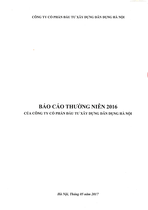 Báo cáo thường niên 2016