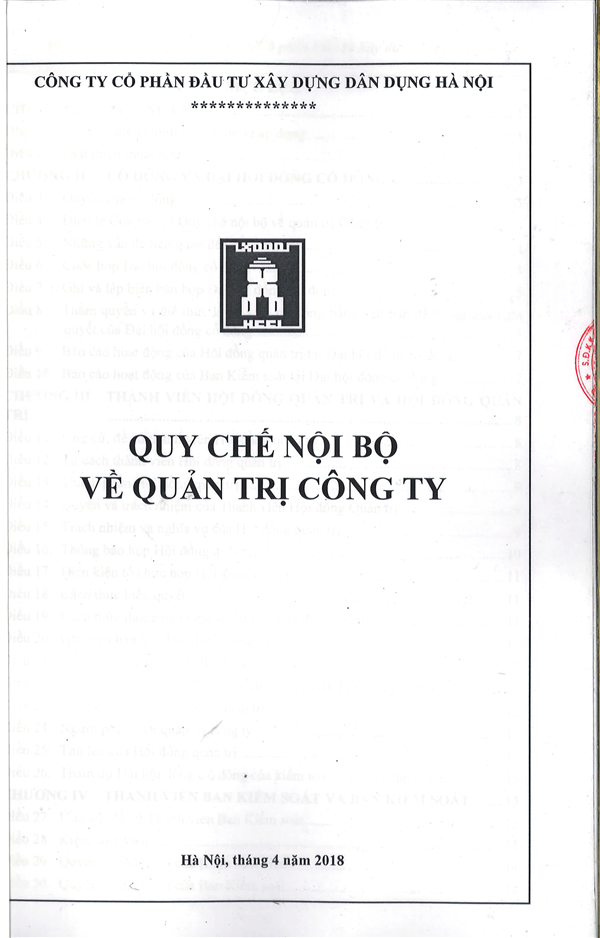 Quy chế nội bộ về quản trị Công ty